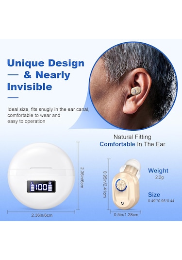İşitme Cihazları, Gürültü Engelleme Ve Hacim Kontrolü Olan Yaşlılar İçin İşitme Cihazları, Şarj Edilebilir