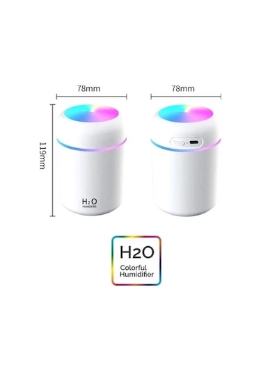 Hava Nemlendirici Buhar Makinesi Renkli Led Işıklı 300 Ml diğer