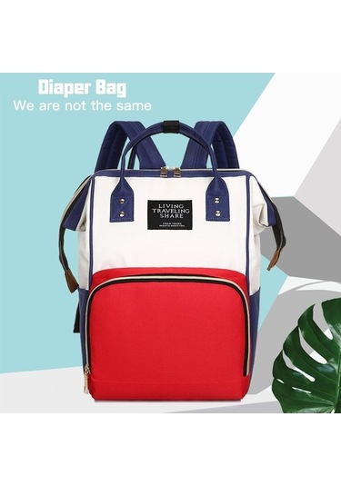 Novahub Moveevo Anne-baba İçin Çok Fonksiyonlu Su Geçirmez Seyahat Sırt Çantası Kırmızı