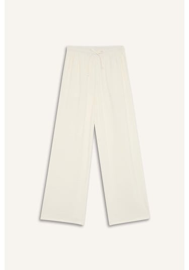Defacto Regular Fit Esnek Belli Plaj Pantolonu-fall İn Love E1172ax25smwt16 Beyaz