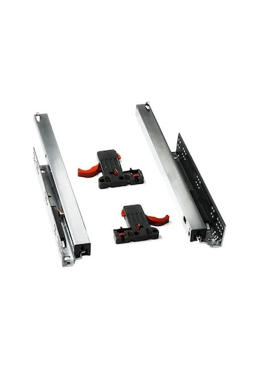 Samet Smart Tek Açılım Frenli Ray 30 Cm-3256 Gri