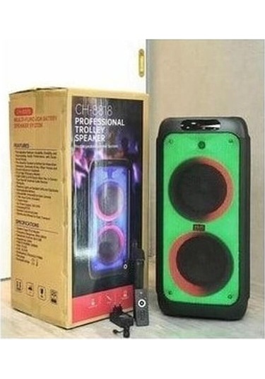 Junglee Partybox Bluetooth Hoparlör Kablosuz Mikrofonlu Ses Sistemi Gitar Bas Kabin