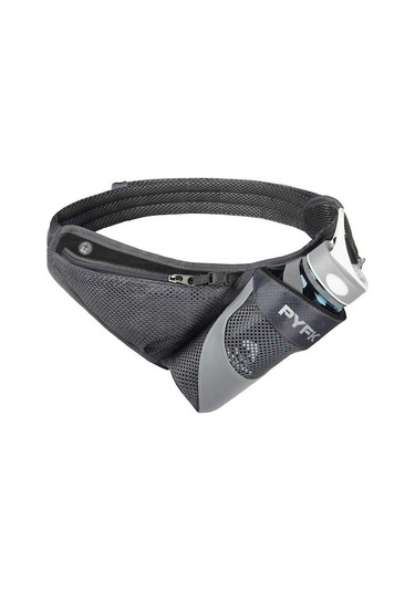 Pyfk Koşu Kemeri Hidrasyon Bel Paketini Su Şişesi Tutucu Erkekler Kadın Bel Korusu Fanny Bag Yansıtıcı Siyah Siyah Siyah