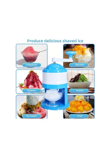 Willowhaven Mavi Manuel Buz Kıyıcı: Dondurma Ve Smoothie Makinesi, Pratik Mutfak Aleti