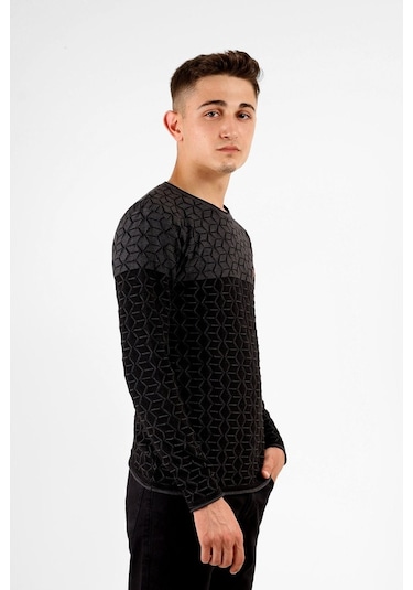 Bearraybon Erkek Triko Kazak Siyah (504888433) Siyah