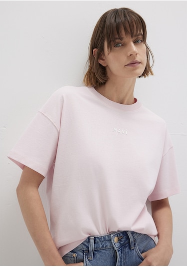 Mavi - Mavi Baskılı Pembe Tişört 1612518-89200 Pembe