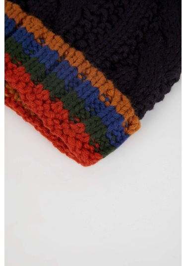 DeFacto Erkek Bebek Ponponlu Örgü Bere C8593A524WNNV112 Lacivert