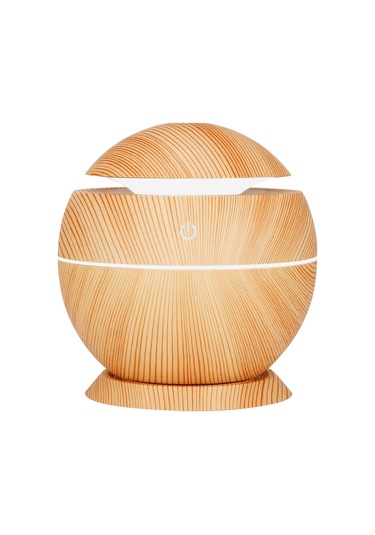 Suofeng Halka Açık Usb Nemlendirici, Renkli Led Işık Ve Aroma Özelliği İle Ev/ofis Kullanıma Uygun, Hafif Ahşap Desenli