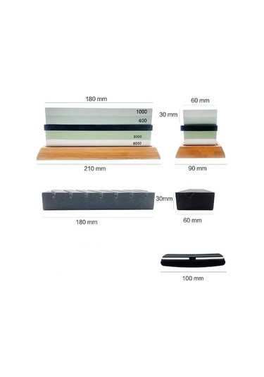 Trendooze Yüksek Seti Profesyonel Parçadan Oluşan Kaliteli Bileme Bıçak 7 Gh