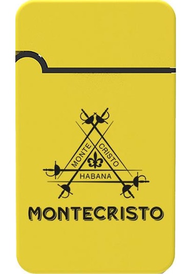 Montecristo Plastik Jet Alev Delicili Puro Çakmağı Sarı