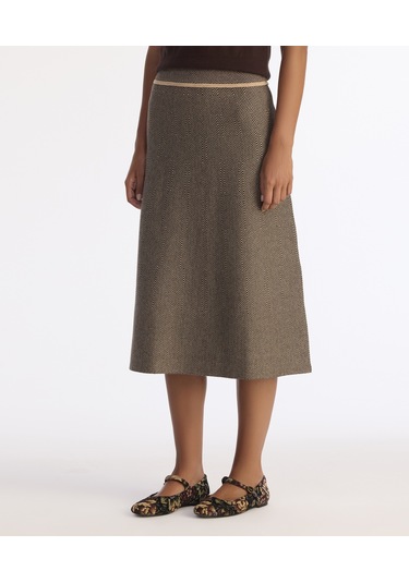 Yargıcı A Form Triko Etek 25kket4015x 059 Gri