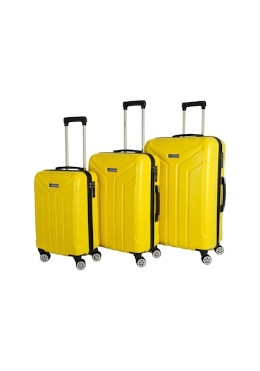 Vegmann Vela Sarı 3'lü Valiz Seti Sarı
