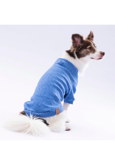 Pawstar Mavi Merino Esnek, Küçük Irk Triko Köpek Kazağı