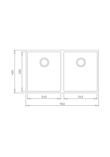 Teka Square 760 Tg Çift Hazneli Tezgahaltı Tegranite Eviye - Siyah - 115260024