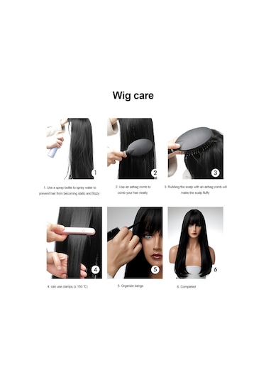 Kadın's Peruk 30 İnç Uzun Siyah Kıvırcık Saç Peruk Patlamalı Doğal Görünümlü Dalgalı Per Sentetik Saç Peruk Kaynak Çıtçıt 58638592