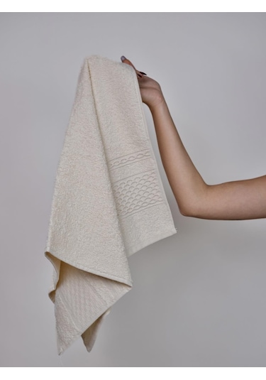 Pure Basic Pamuklu Havlu 50x85 Tek Parça El Havlusu krem