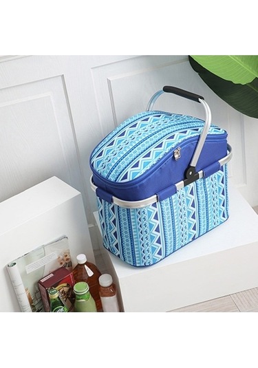 Pazly 26l Skycity Soğutucu Çanta - Izolasyonlu Kamp, Piknik, Plaj Çantası Mavi Mavi Mavi