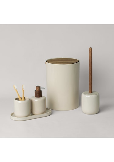 Linens Trina Banyo Tepsisi 25x12x2 Cm Krem Çok Renkli