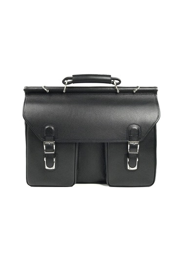 Hakiki Deri Evrak Çantası-119435 Siyah