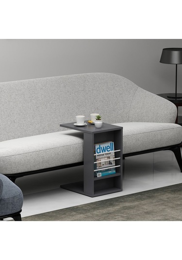 Tekerlekli C Sehpa Antrasit