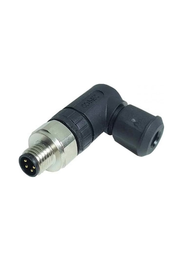 Zhong M8pgf-4d ,m8/4-pin Açılı Erkek Soket