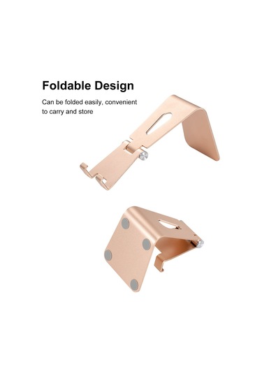 Mufunye Alüminyum Foldable Telefon Tablet Stand - 270 Döner, Taşınabilir, Sabit Tutucu, Masa/yatak Odası Kullanıma Uygun, Siyah