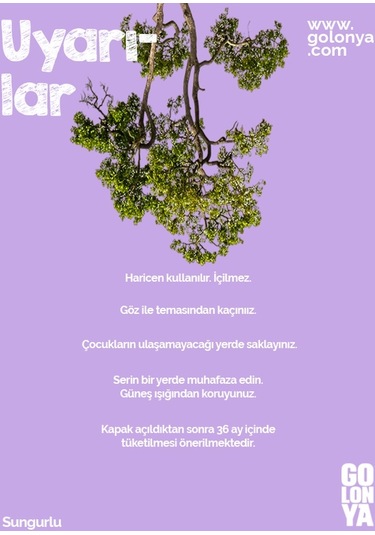 Golonya Sungurlu Cam Şişe Kolonya 250 ML