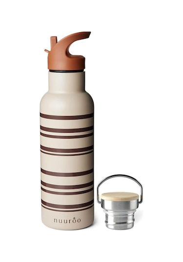 Nuuroo Bertil Pipetli Paslanmaz Çelik Termos Cobblestone Kahverengi 500 Ml