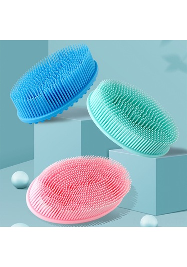 Xindoker Yumuşak Silikon Bebek Banyo Fırçası - Şampuan Fırçası & Duyusal Gelişim İçin