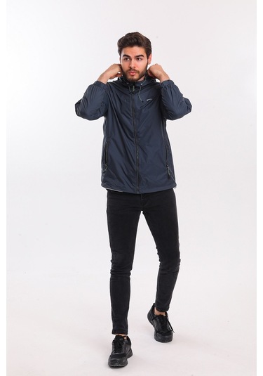 Slazenger OFANS Erkek Yağmurluk Koyu Gri