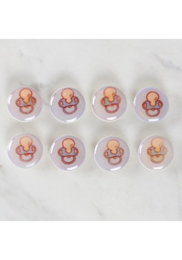 Loren Crafts 8'li Emzik Düğme - 1009