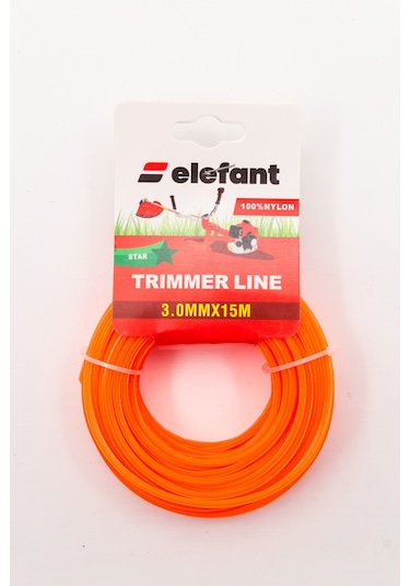 Elefant Tırpan Misinası Motorlu Tırpan Yıldız Misina 3mm X 15 Metre