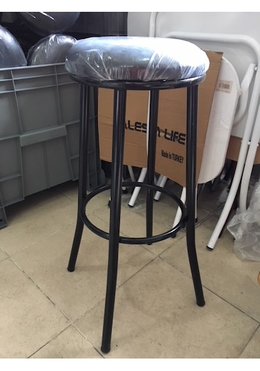 Bar Taburesi 65 Cm Metal Bar Tabure Siyah Çok Renkli