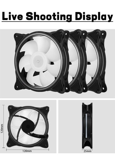 Sgq-a-5vargb 120 Mm. Argb Yüksek Performans Düşük Gürültü Kasa Fanı