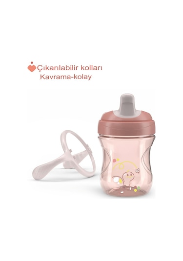 Chicco Yumuşak Uçlu Geçiş Bardağı Kız Pembe Pembe
