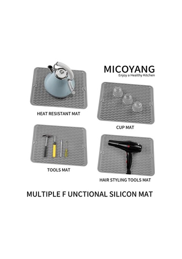 Suntek 40x30cm Silikon Bulaşık Kurutma Mat Tahliye Pedi Bpa