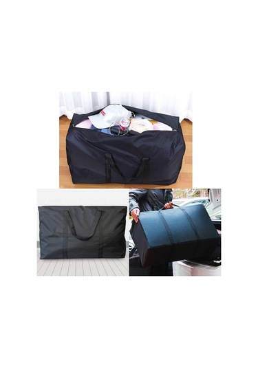 Suofeng 2 Adet Siyah Büyük Kapasiteli Oxford Kumaş Nakliye Çantası - Güçlü Fermuar Ve Taşıma Kolleri İle Giysi, Seyahat Ve Depolama İçin Uygun Siyah