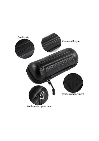 Willowhaven Bisiklet Alet Kavanozu, Sert Kabuklu Su Şişesi, Dağ Yolu Tamir Seti, Mat Siyah Su Şişesi Çantası Siyah