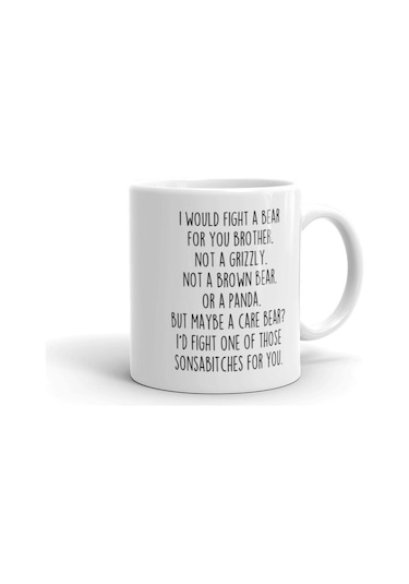 Kardeş Hediyeleri, Komik Kardeş Hediyesi, Kardeş Kupa, İngilizce Kahve Kupası İngilizce Bardak