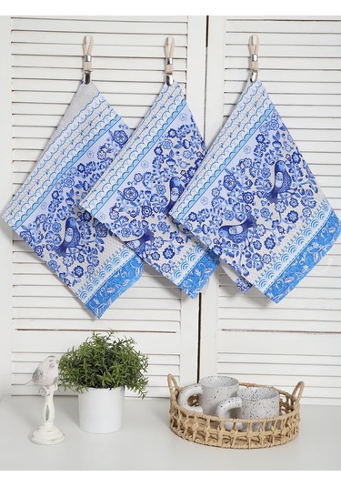 Kuz'kina Hatka 3 Parçalık Mutfak Havlusu Seti 339568266 Açık Mavi