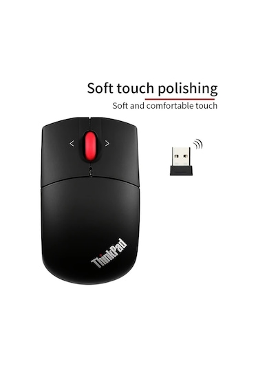 Besthome1 Lenovo Thinkpad 4y51a24585 Kablosuz Siyah Ergonomik Kablosuz Mouse Usb Laser Ofis İçin Besthome1