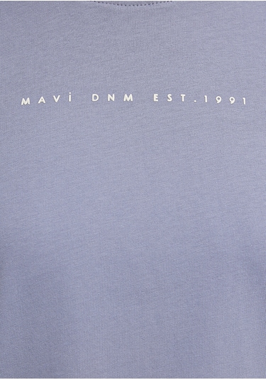 Mavi - Mavi Baskılı Mor Tişört 1613147-81919 Mor