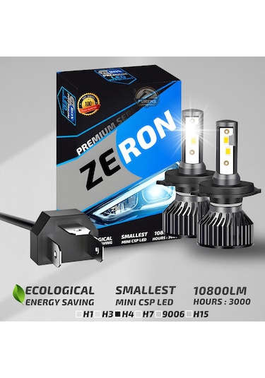 Hyundai Accent Era 2006-2012 Uzun-kısa Far Uyumlu Şimşek Etkilii Led Xenon Premium Series H4