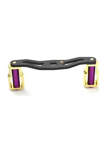 Lıxada Olta Makarası Karbon Kolu, 8 5mm İç Delik, 10.5 Cm, Mor Renk, Kolay Montaj