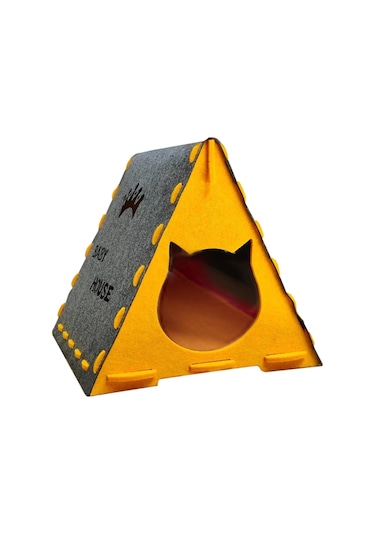 Suntek Keçe Kedi Evi İç Mekan Kullanımı Yatağı Mağara