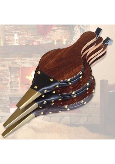 Pazly Şömine Körüğü Kullanışlı Ateş Çukuru Üfleyici, Barbekü İzgara Açık Hava Kamp Aleti