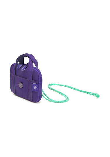 Smart Bags Mikro Poly Kumaş Askılı Mini Boy Kadın Cüzdanı 3346 Mor