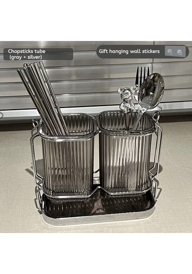 Liangmei Lüks Duvara Monte Yemek Çubukları Tutucu - Mutfak İçin -