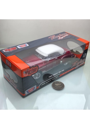 1950 Chevrolet Chevy Belair Cheery 1 18 Ölçek Motormax
