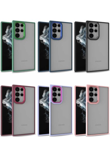 Ardemix Galaxy Uyumlu S22 Ultra Uyumlu Flora Kılıf-yeşil Yeşil